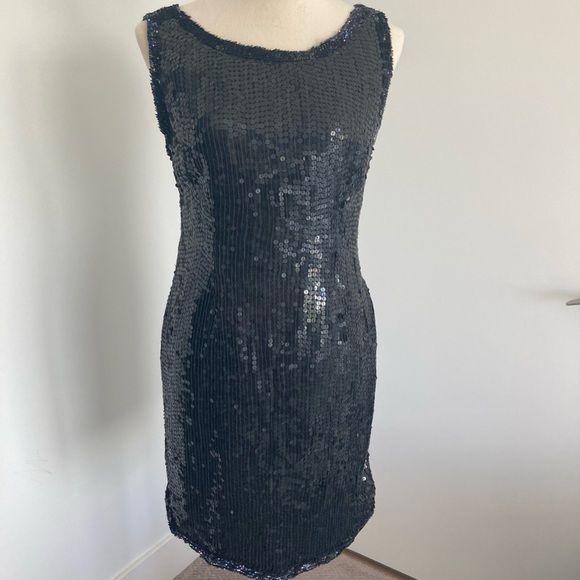 Linsiano sequin and silk dress - Picture 4 of 9